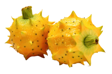 A Juicy Encounter: Close-Up of Vibrant Fruit on White Canvas.