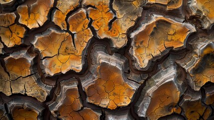 Nature's Intricate Beauty CloseUp Macro Photography of Textures and Patterns in Tree Bark and...