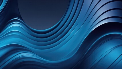 Vibrant gradient, Blue silver teal white grainy gradient color flow wave on black background - obrazy, fototapety, plakaty