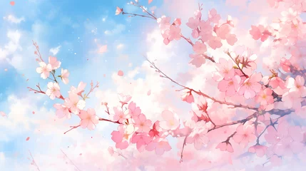 Wandcirkels plexiglas 桜の景色 © Pickles