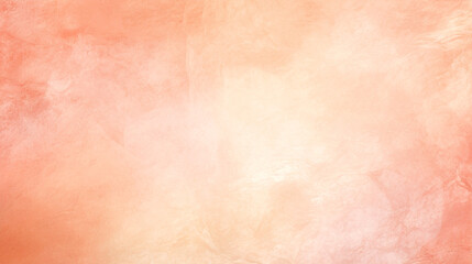 Warm-toned abstract watercolor background with textures in peach and coral hues with copy space