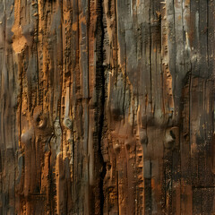 Close Up of a Wooden Wall With Peeling Paint