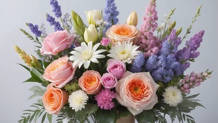 Obraz na płótnie Canvas Decorative flower bouquets