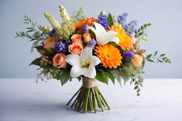 Obraz na płótnie Canvas Decorative flower bouquets