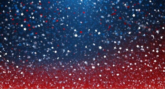 Abstract patriotic red white and blue glitter sparkle background for voting, memorial, labor day and election