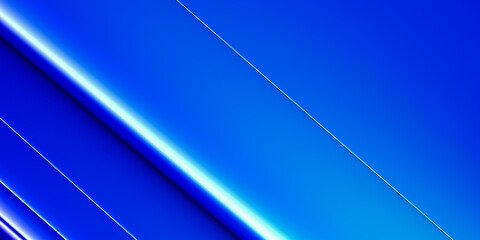 Blue simple volumetric business background, cover for presentation, 3D illustration, 3D rendering