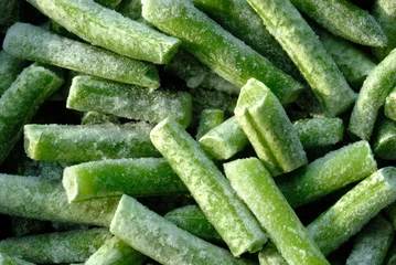 Foto auf Glas General stock - Frozen green beans. © Richard