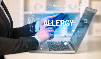 Doctor working a health check