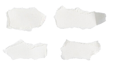 white paper on a white isolated background