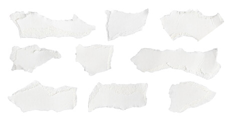 white paper on a white isolated background