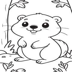 Default Coloring book for kids simple lines drawings no lines