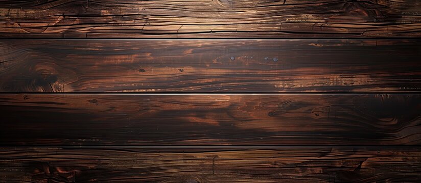 Close-up view of a wooden surface texture with natural patterns and grains, suitable for backgrounds or design elements