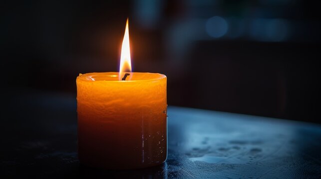 Glow: A close-up of a candle flame