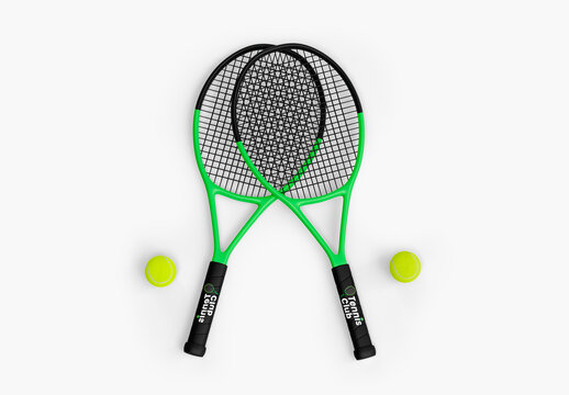 Tennis Racquet Mockup