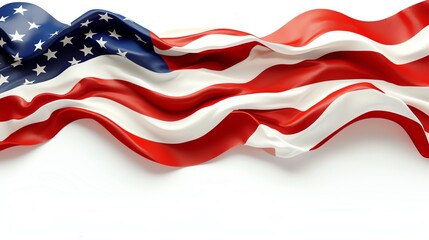 American Flag Abstract Background - obrazy, fototapety, plakaty
