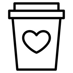 coffee with love icon