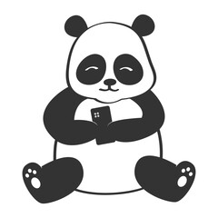 cute panda vector illustration design