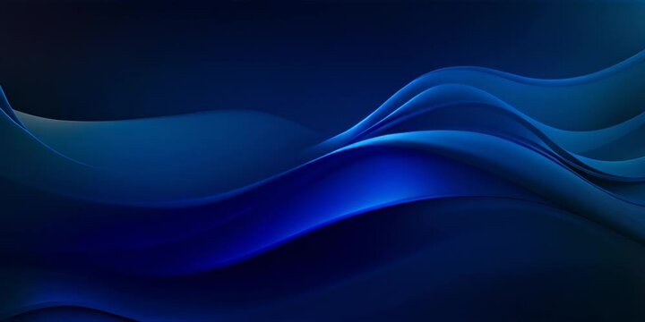 Dark blue paper waves abstract banner design. Elegant wavy vector background 4K Video