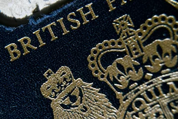 Foto auf Acrylglas General stock - Old Fashioned blue British Passport dating from 1985 © Richard