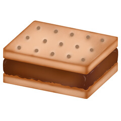 Biscuit sandwich chocolate