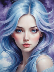 Enchanting Dreams Ethereal Digital Paintings and Illustrations Featuring Fantasy Portraits and Surrealistic Imagery