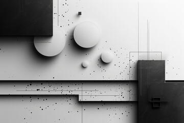 Abstract geometric shapes combination background