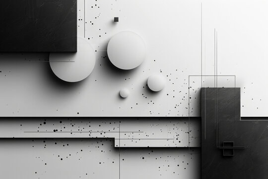 Abstract geometric shapes combination background