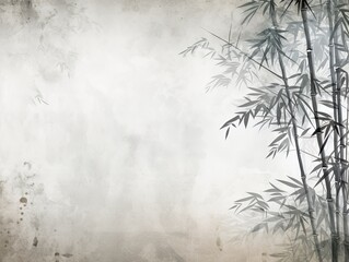 gray bamboo background with grungy text