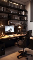 Modern Home office Setup. Interior Design