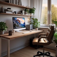 Modern Home office Setup. Interior Design