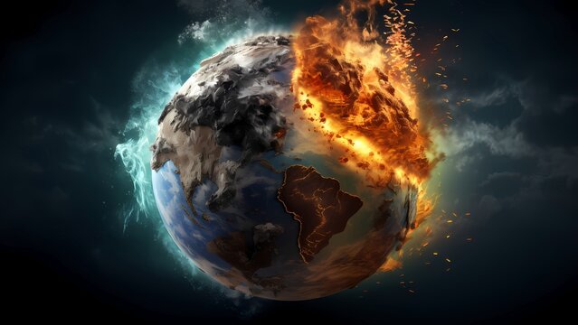 Conceptual background of the Earth's burning explosion