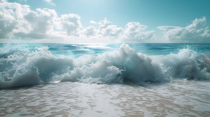 Fototapeta premium Water surface with ripples and sunlight reflections