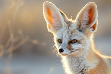 Fennec Fox in Its Natural Desert Habitat
