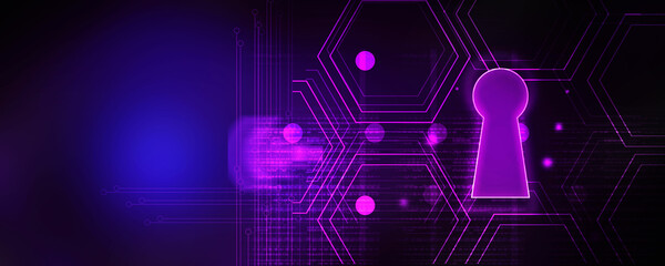 2d illustration technology cyber security