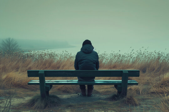 Loneliness, abstract concept
