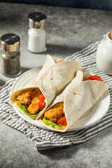 Healthy Homemade Fried Chicken Wrap