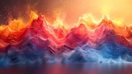 Abstract geometric background. Explosion power design with crushing surface - obrazy, fototapety, plakaty