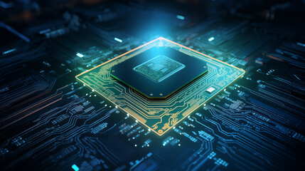 circuit board high-tech concept