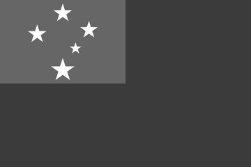 Samoa flag - greyscale monochrome vector illustration. Flag in black and white
