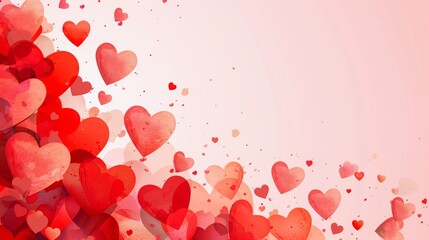 Artistic vector illustration of abstract heart background template design