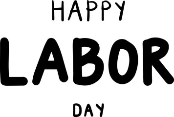labor day text handwriting freehand