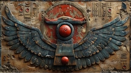 Symbols of reverence from ancient Egypt
