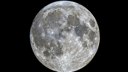 A Full Moon, Increate Detailed image of Full Moon - obrazy, fototapety, plakaty