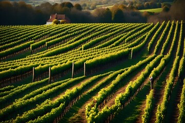 Fototapeta premium vineyard in region country