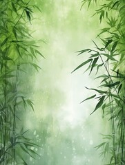 green bamboo background with grungy texture
