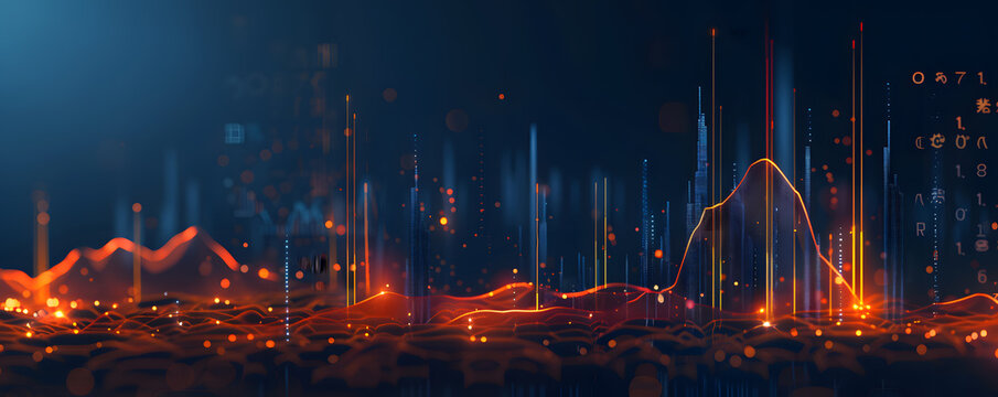 abstact graphic blackground for digital, wave, investment, digital or business concept.