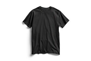 A plain black t-shirt mockup