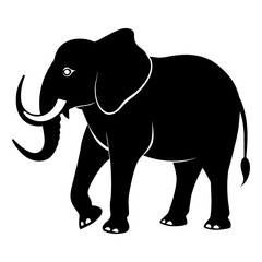 thai elephant vector	