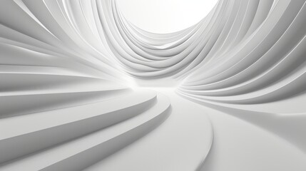 White abstract geometric background for minimalist futuristic wallpaper