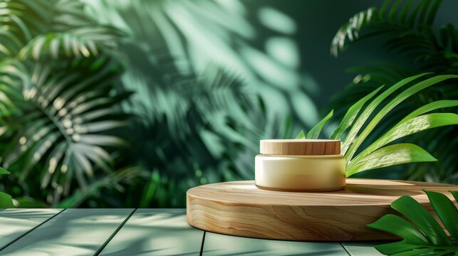 Presentation of a stand for the promotion of beauty care products promotional photo